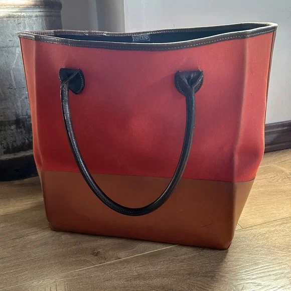 Lands End Waterproof Canvas Tote Bag - Picture 3 of 9